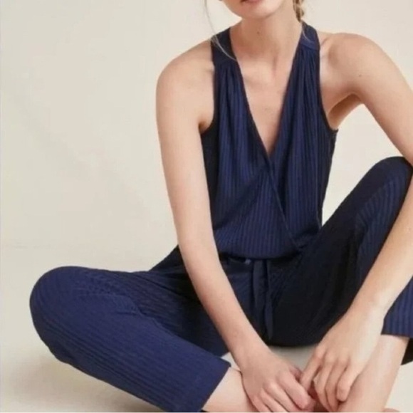 Anthropologie Saturday Sunday Sleeveless Ribbed Knit Jumpsuit Romper - Picture 3 of 14